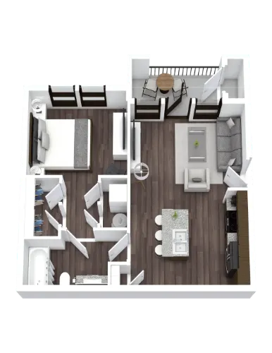 Paloma Luxury Apartment San Antonio Floorplan 1