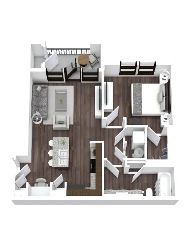 Paloma Luxury Apartment San Antonio Floorplan 2