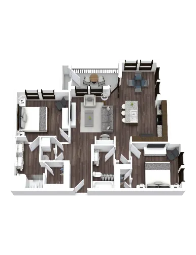 Paloma Luxury Apartment San Antonio Floorplan 5