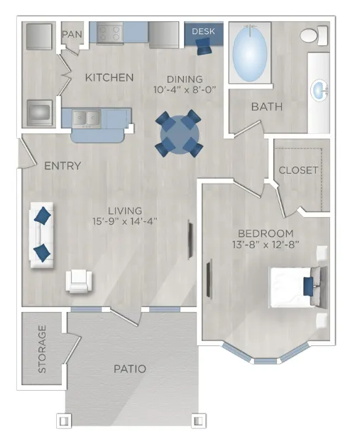 Palomino Apartments Homes San Antonio FloorPlan 2
