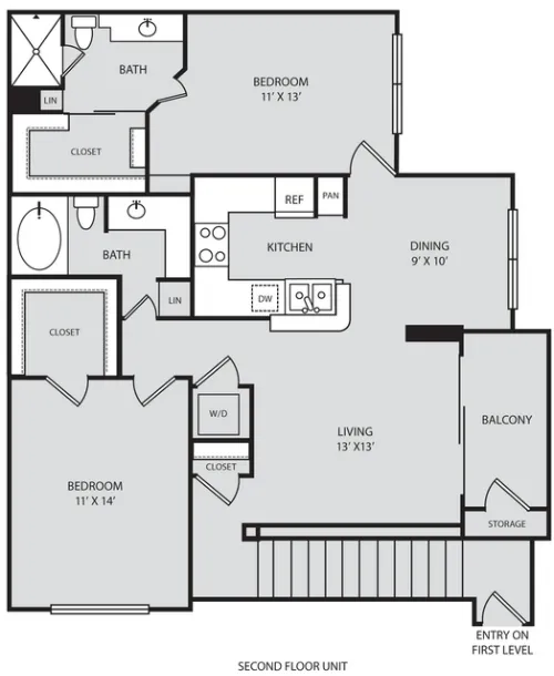 Parc at Wall Street Apartments San Antonio FloorPlan 6