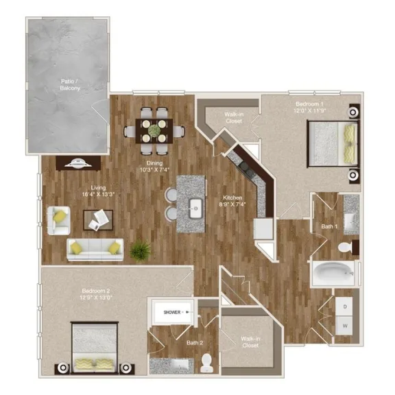 Park at Rialto San Antonio Floorplan 10