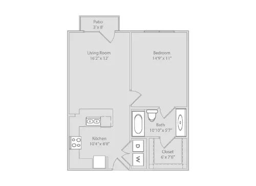 Peanut Factory Lofts San Antonio Floorplan 1