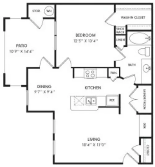 Pecos Flats Apartments San Antonio FloorPlan 6