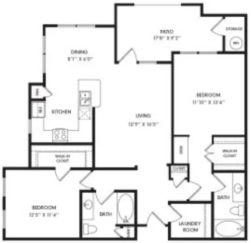 Pecos Flats Apartments San Antonio FloorPlan 9
