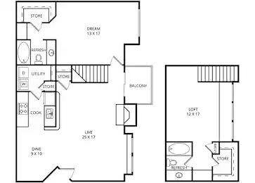 Plaza DeVille San Antonio Floorplan 5