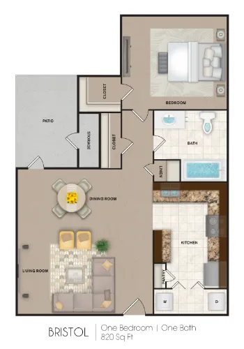 Port Royal Apartment Homes San Antonio Floorplan 2