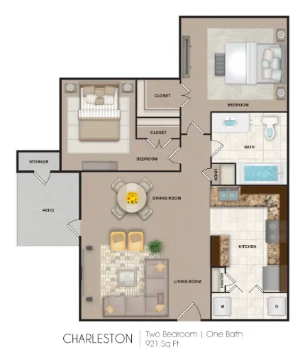 Port Royal Apartment Homes San Antonio Floorplan 3