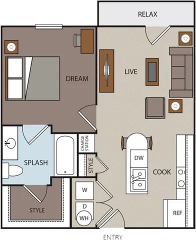 Prado Student Living San Antonio Floorplan 1