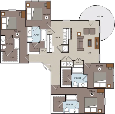 Prado Student Living San Antonio Floorplan 10
