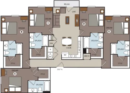Prado Student Living San Antonio Floorplan 11