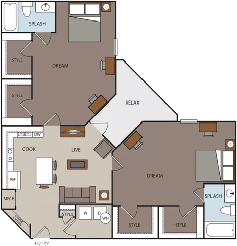 Prado Student Living San Antonio Floorplan 6