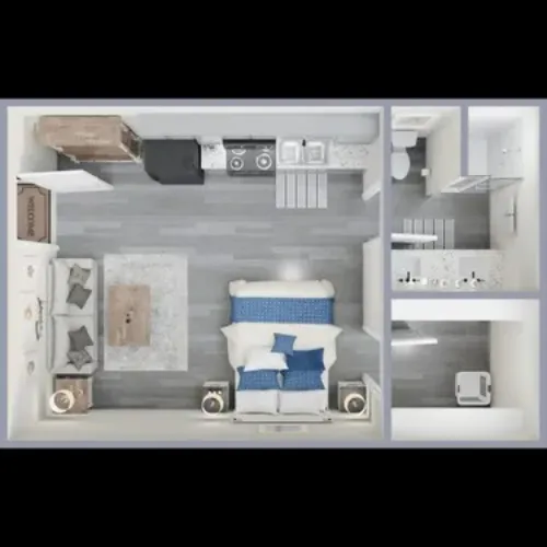 Raider Lofts Lubbock FloorPlan 1