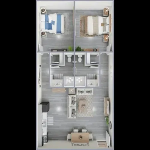 Raider Lofts Lubbock FloorPlan 3