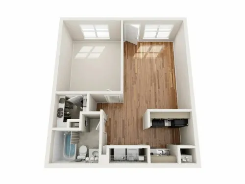 Raiders Walk Apartment Lubbock FloorPlan 1