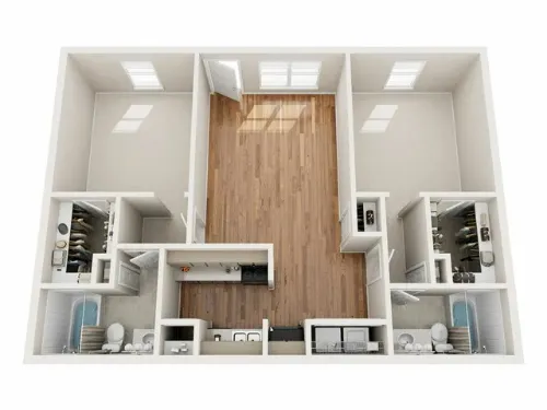 Raiders Walk Apartment Lubbock FloorPlan 5