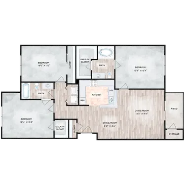 Rancho Sierra Apartments San Antonio Floorplan 4