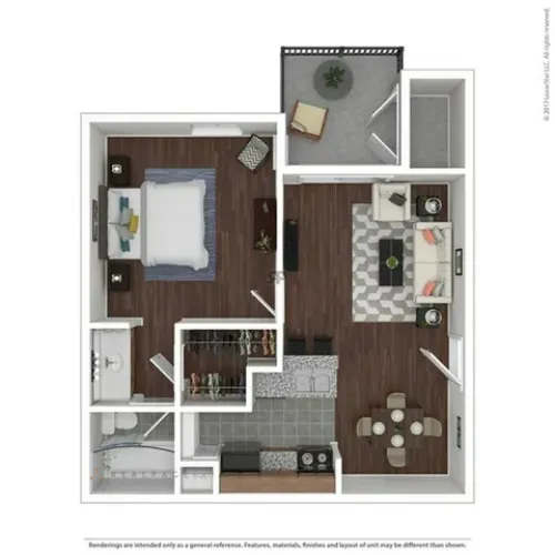 Renata on Fredericksburg San Antonio FloorPlan 2