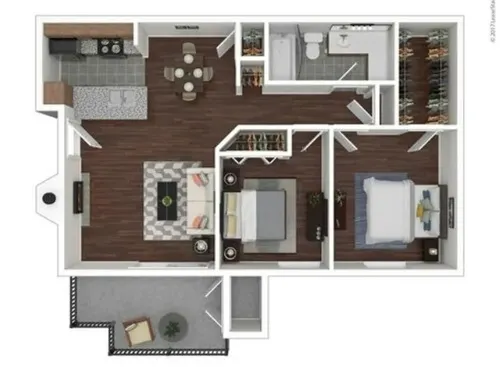 Renata on Fredericksburg San Antonio FloorPlan 5