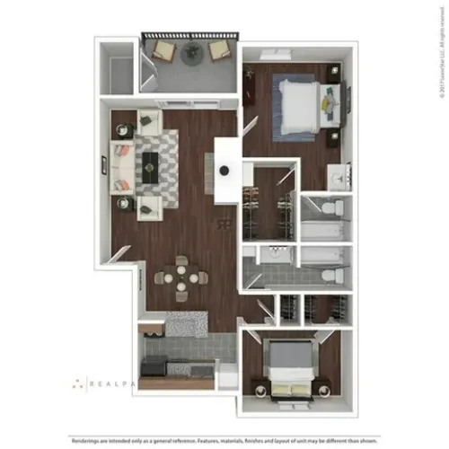 Renata on Fredericksburg San Antonio FloorPlan 6
