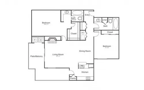 Residences at Medical Apartments San Antonio FloorPlan 7