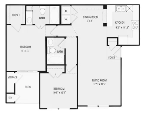 Residences at Salado San Antonio Floorplan 2