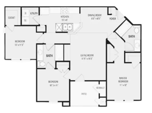 Residences at Salado San Antonio Floorplan 3