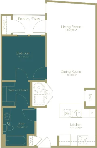 Rio Lofts San Antonio Floorplan 2