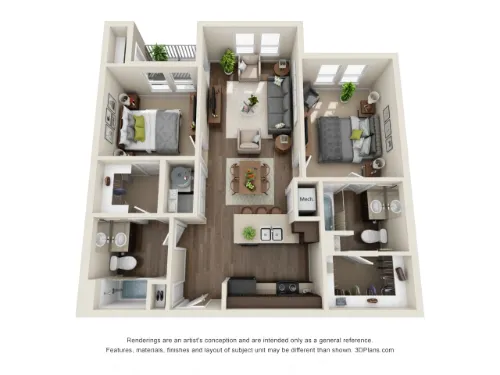 Rio Lofts San Antonio Floorplan 3