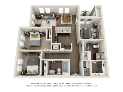 Rio Lofts San Antonio Floorplan 6