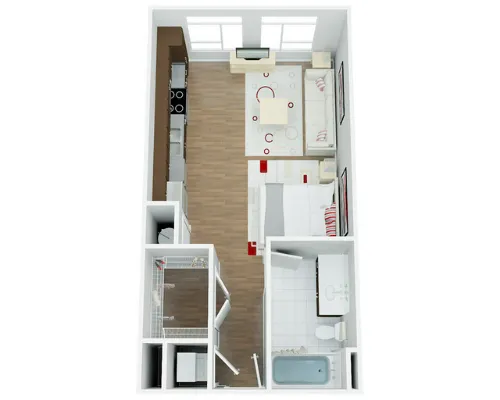 River House San Antonio Floorplan 1