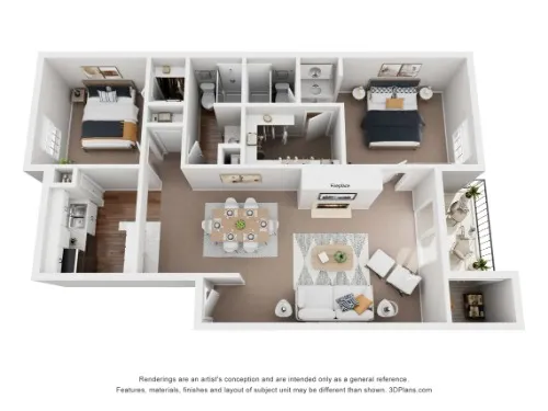Rock Canyon Apartments floor plan 10