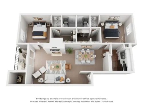 Rock Canyon Apartments floor plan 12