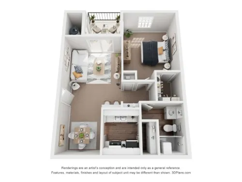 Rock Canyon Apartments floor plan 3
