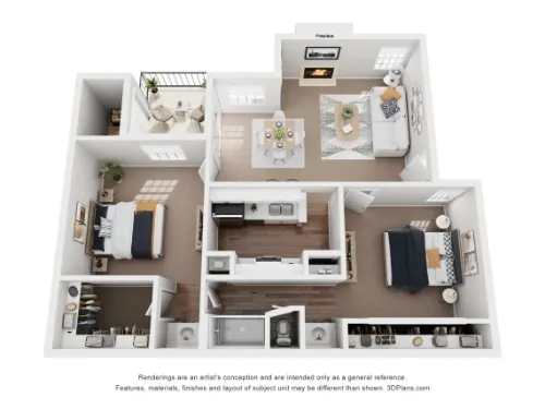 Rock Canyon Apartments floor plan 9