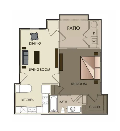 Roots at O'Connor San Antonio FloorPlan 2