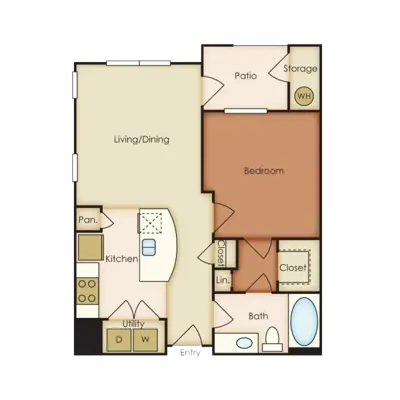 SYNC at Nobu Station San Antonio Floorplan 1