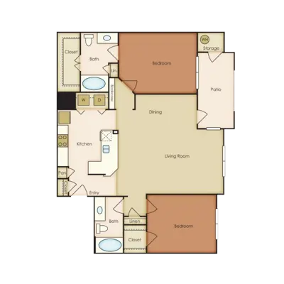 SYNC at Nobu Station San Antonio Floorplan 6