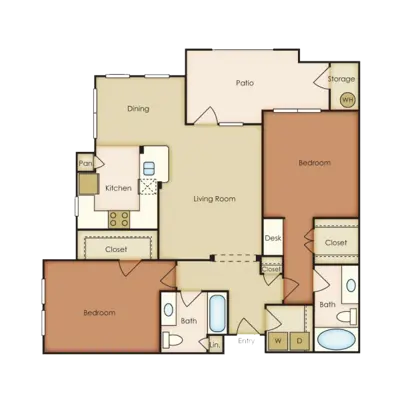 SYNC at Nobu Station San Antonio Floorplan 7