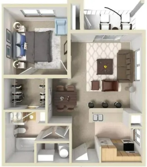 Saddle Ridge Apartments San Antonio FloorPlan 1