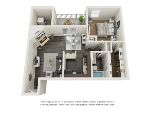 Saddlewood Apartments Lubbock FloorPlan 2