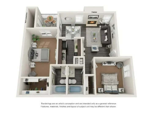 Saddlewood Apartments Lubbock FloorPlan 4