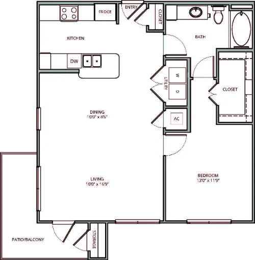 Savannah Oaks Apartments floor plan 4