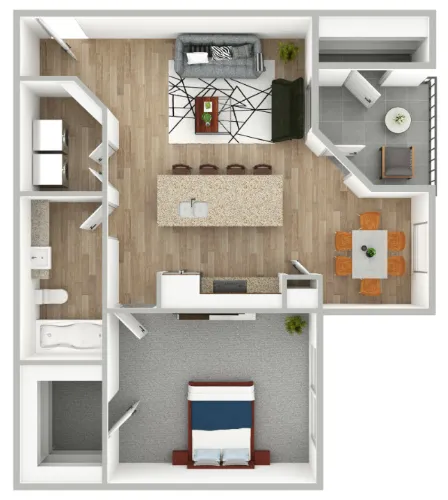 Sereno Park Apartments San Antonio Floorplan 1
