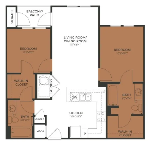 Seven07 Lofts San Antonio Floorplan 2