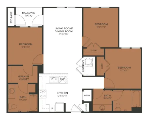 Seven07 Lofts San Antonio Floorplan 4
