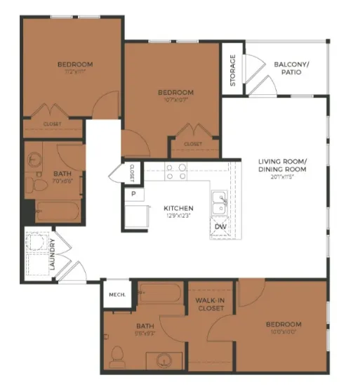 Seven07 Lofts San Antonio Floorplan 5