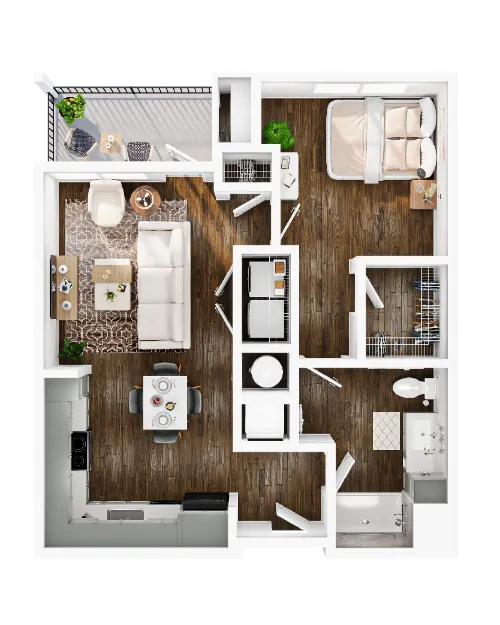 Snowden Living floor plan 1