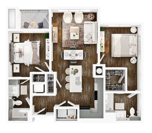 Snowden Living floor plan 2