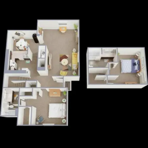 Songbird Apartments San Antonio FloorPlan 12